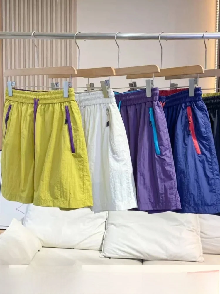 

Quick Dry Breathable Dopaamine Color Series Summer Outdoor Hiking Sport Casual Shorts for Men And Women Couples Fashionable