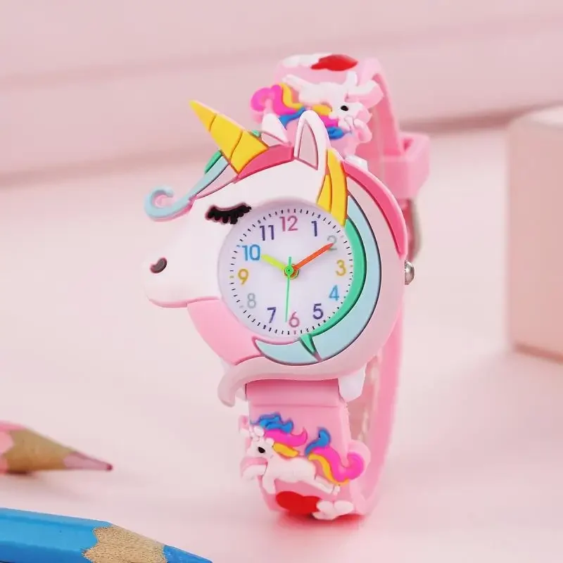 2024 nuovo arcobaleno nuvola stampato cinturino in Silicone orologio per bambini ragazza simpatico cartone animato orologio al quarzo bambini orologi ragazzi ragazza Watche