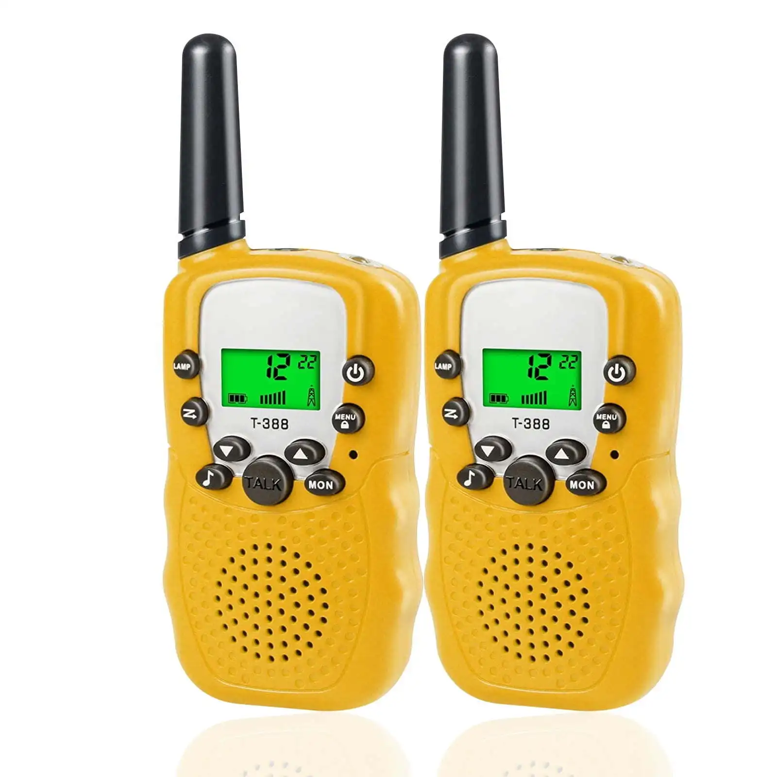 Walkie Talkie anak-anak, mainan Walkie Talkie jangkauan 3 mil hadiah Natal, cocok untuk Children3-12Years usia 2 pak, Walkie Talkie anak-anak