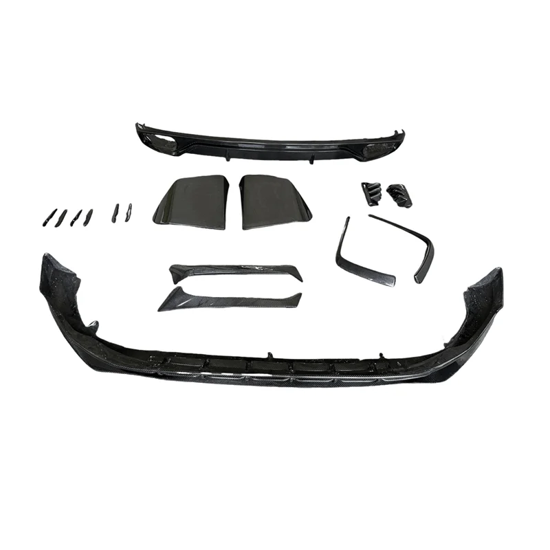 

Q8 at Style Carbon Fiber Body Kit for Audi Q8 Bumper and Spoiler Tuning Parts Front Lip Grille Trims Q8-R Upgrade