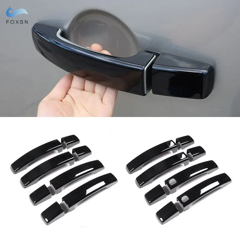 

For Land Rover Range Rover Sport Discovery 4 LR4 Freelander 2 2010 2011 Glossy Black Car Exterior Door Handle Cover Decor Trim