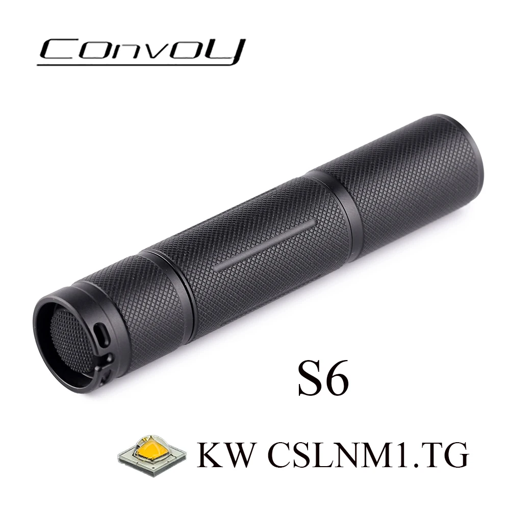 Latarka Convoy S6 z KW CSLNM1.TG Linterna Led 18650 latarka Mini lampa kempingowa 6500K wędkarstwo latarnia taktyczna dużej mocy