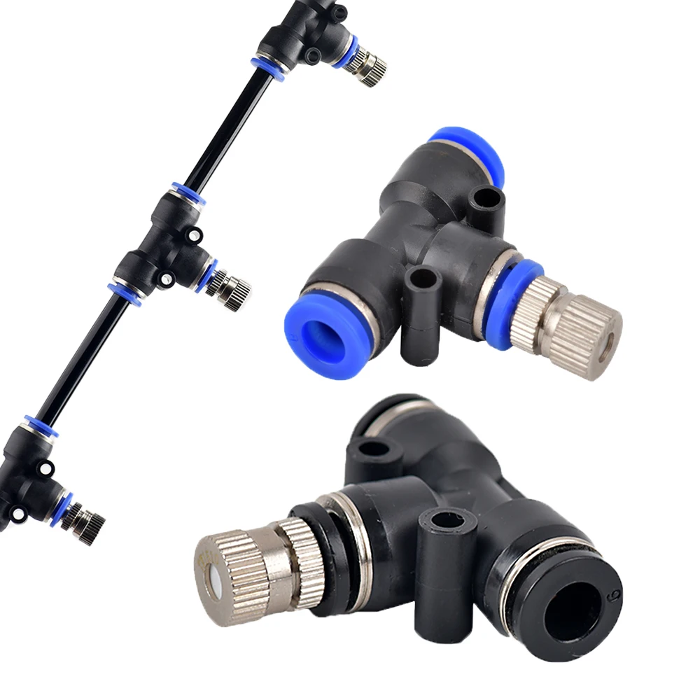 

(50 Pieces/Lot) Atomizing Nozzles Low Pressure 0.1/0.4/0.8mm Stainless Steel Fog Misting Nozzles Connectors Garden Sprinkler