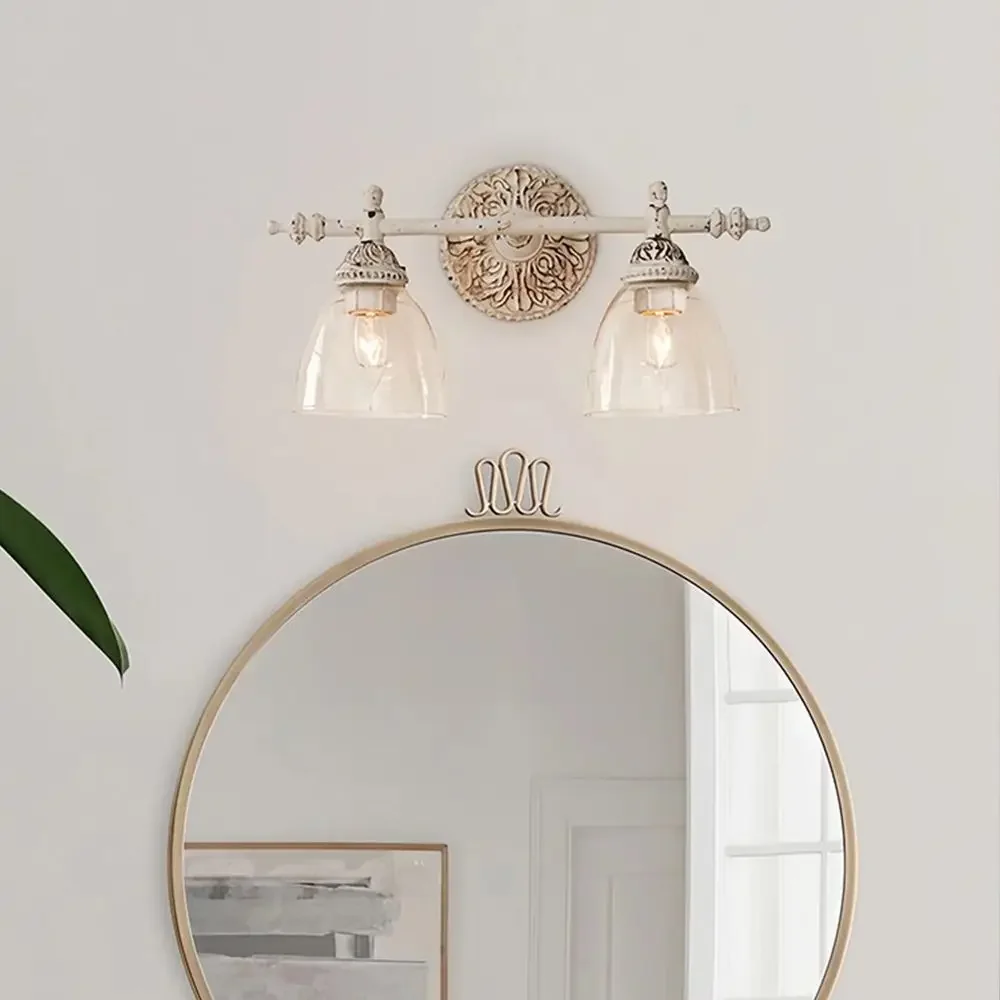 

Vintage American Wall Light Creative Mirror Lamp for Bathroom Bedroom Hotel Decor