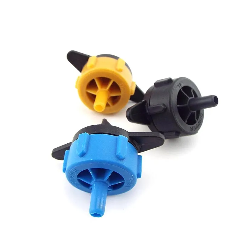 10pcs Pressure Compensating Emitter Self Cleaning Drip Irrigation Water Regulator Mini Inline Emitter Garden Tools Drip System