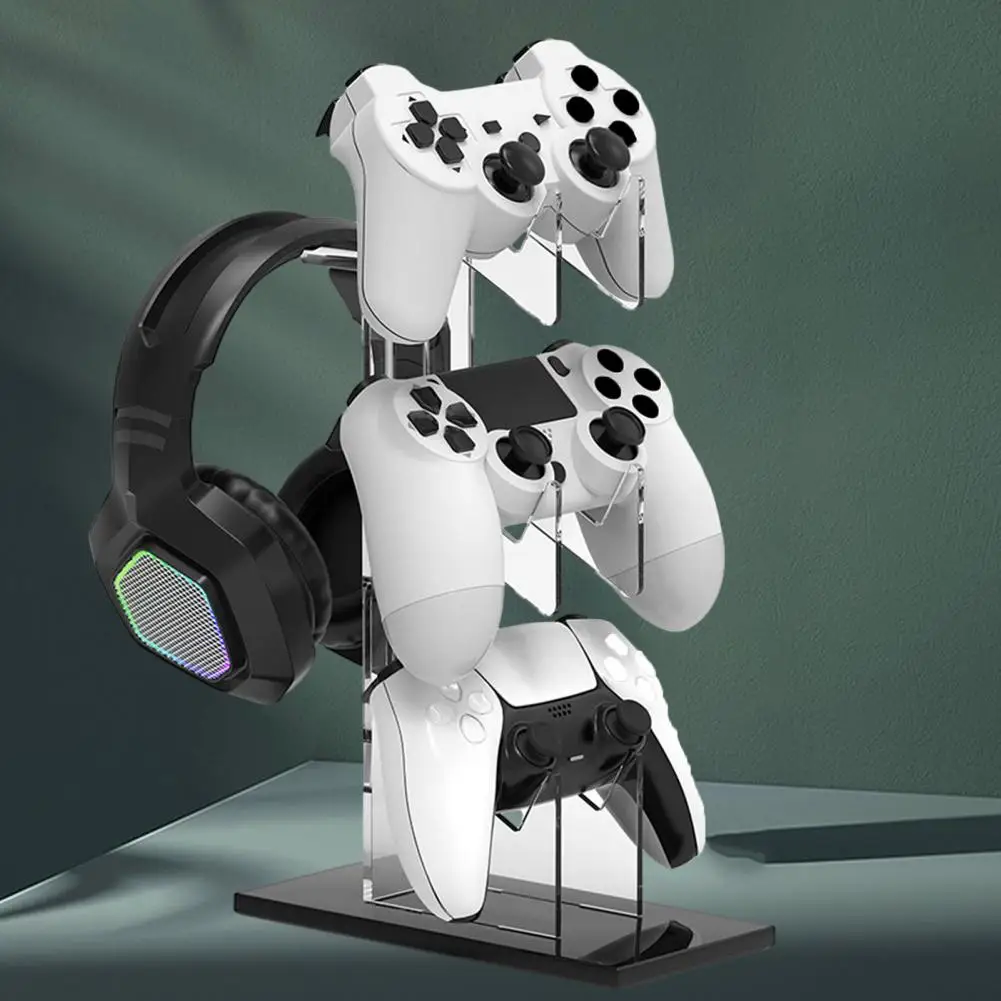 حامل عالمي للتحكم في الألعاب ، حامل سماعة رأس لـ PS5 ، مفتاح برو ، ألعاب لوحدات التحكم ، 3 طبقات