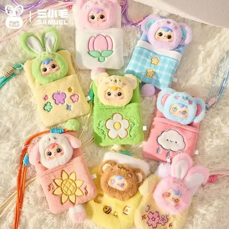 

Samuel Spring Travel Series Mobile Phone Bag Vinyl face Plush Blind Box Mystery Boxs Portable shoulder bag Decor Surprise Gifts