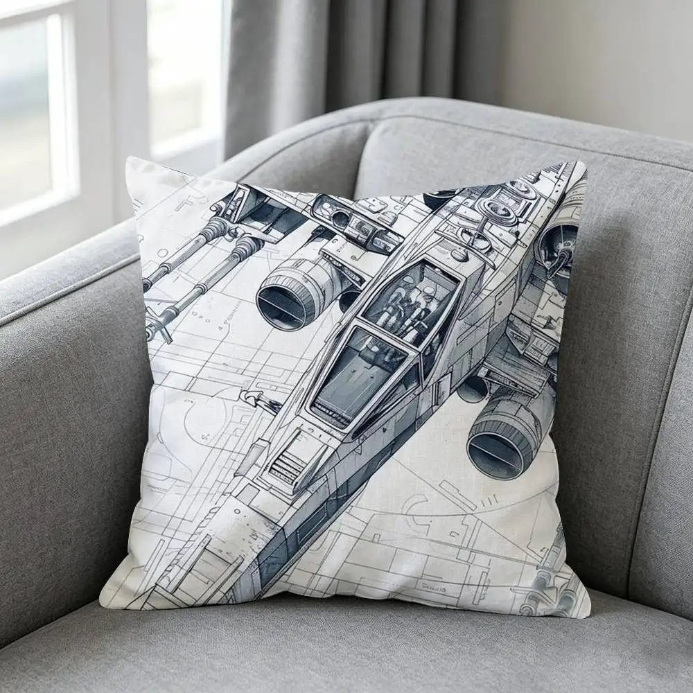 Robotech Macross-s Pillow cover gift High definition digital printing,Surprise  vivid pattern Household.