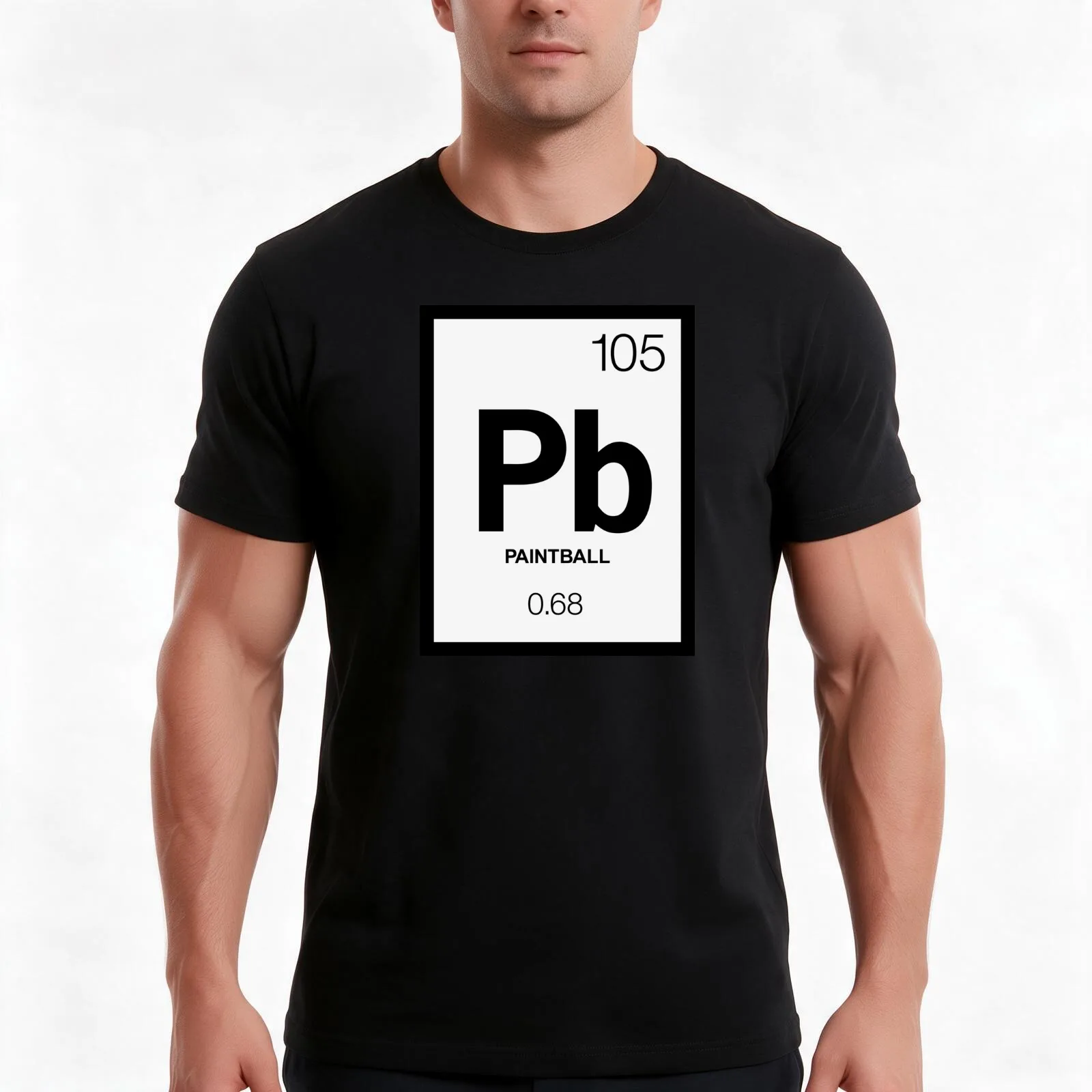 Periodic Paintball T-Shirt, Summer Casual Cotton Tee, Oversized Streetwear Tops, Vintage Graphic Print, Loose Fit Short Sleeve