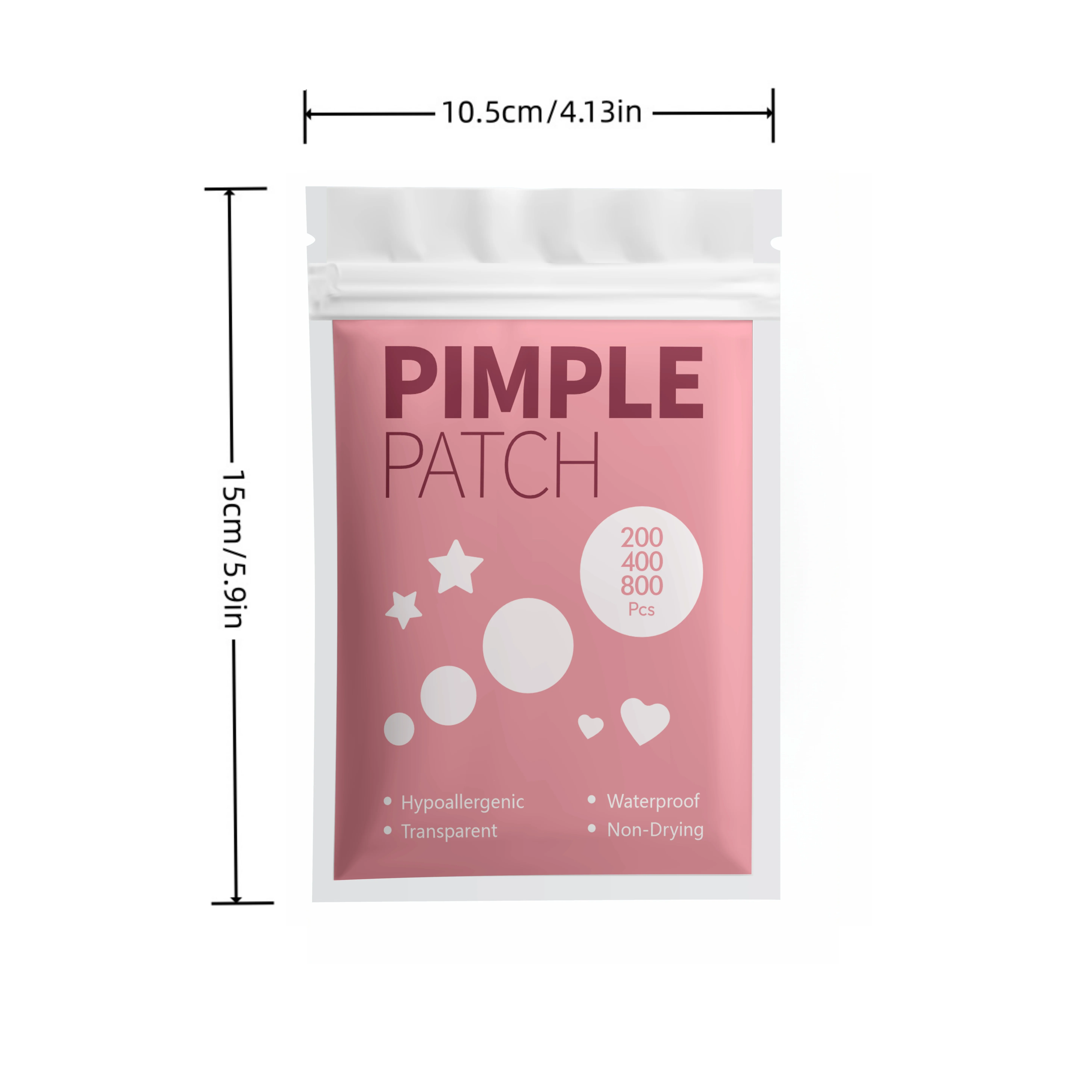 200/400/800pcs Multi-color Star Acne Patches, Ultra-thin Concealer Invisible Pimple Patches.
