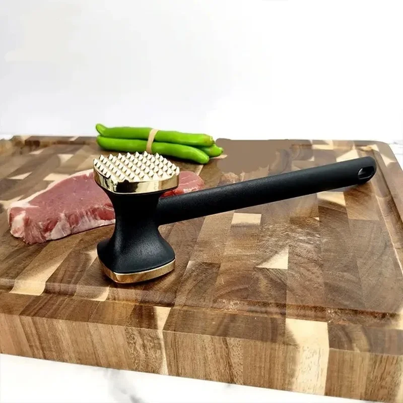 Steak Hammer Mallet Double-Sided Zinc Alloy Heavy Tenderizer Meat Pounder Maximizes Food Flavor Meat Hammer Steak Meat Cooking