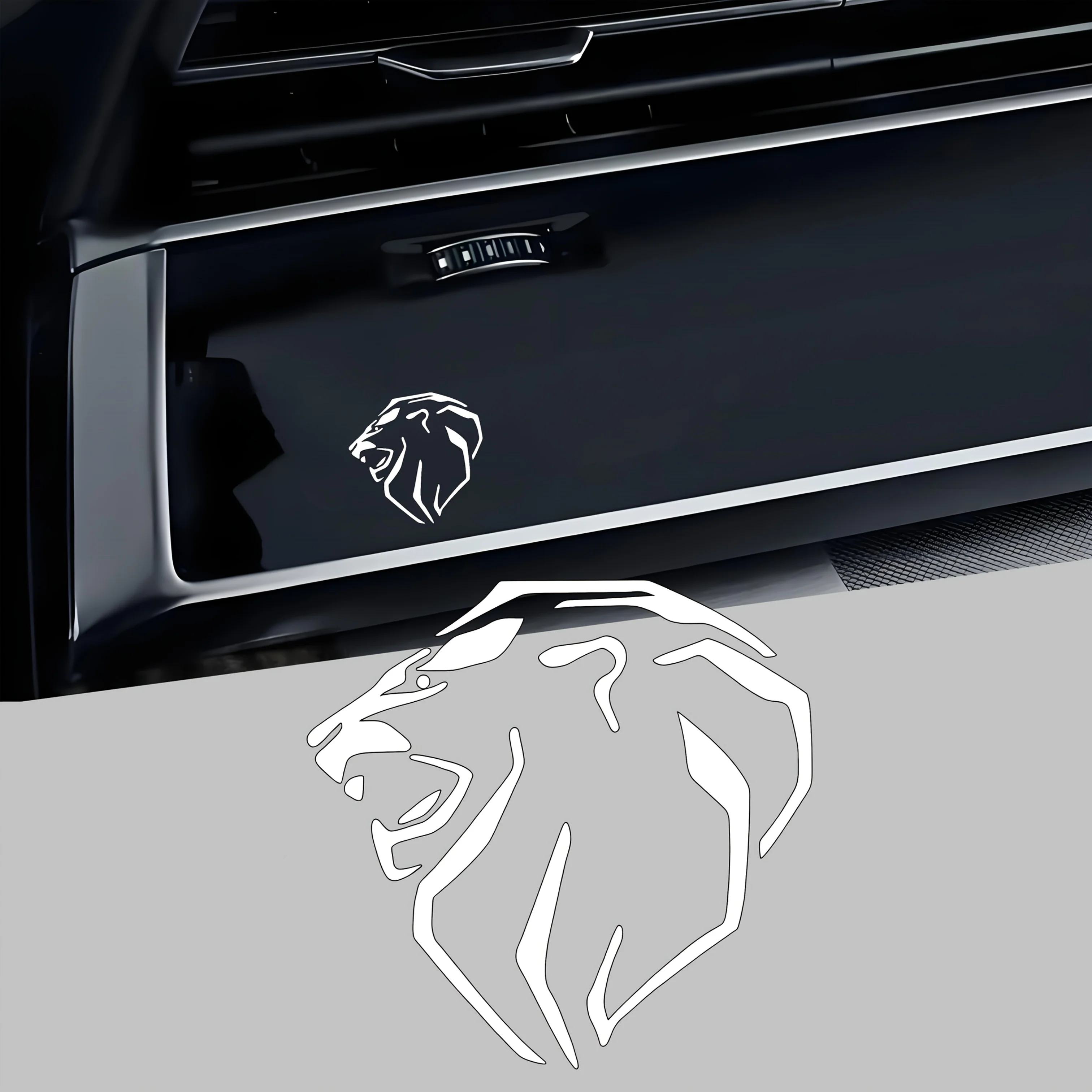 

Прочные внешние аксессуары: набор из 4 наклеек на автомобиль в форме льва - Наклейки-эмблемы для автомобиля