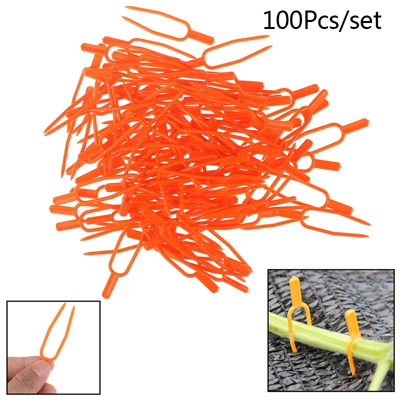 100pc utili attrezzi da giardino clip per piante di qualità in plastica stollons fissaggio di fissaggio