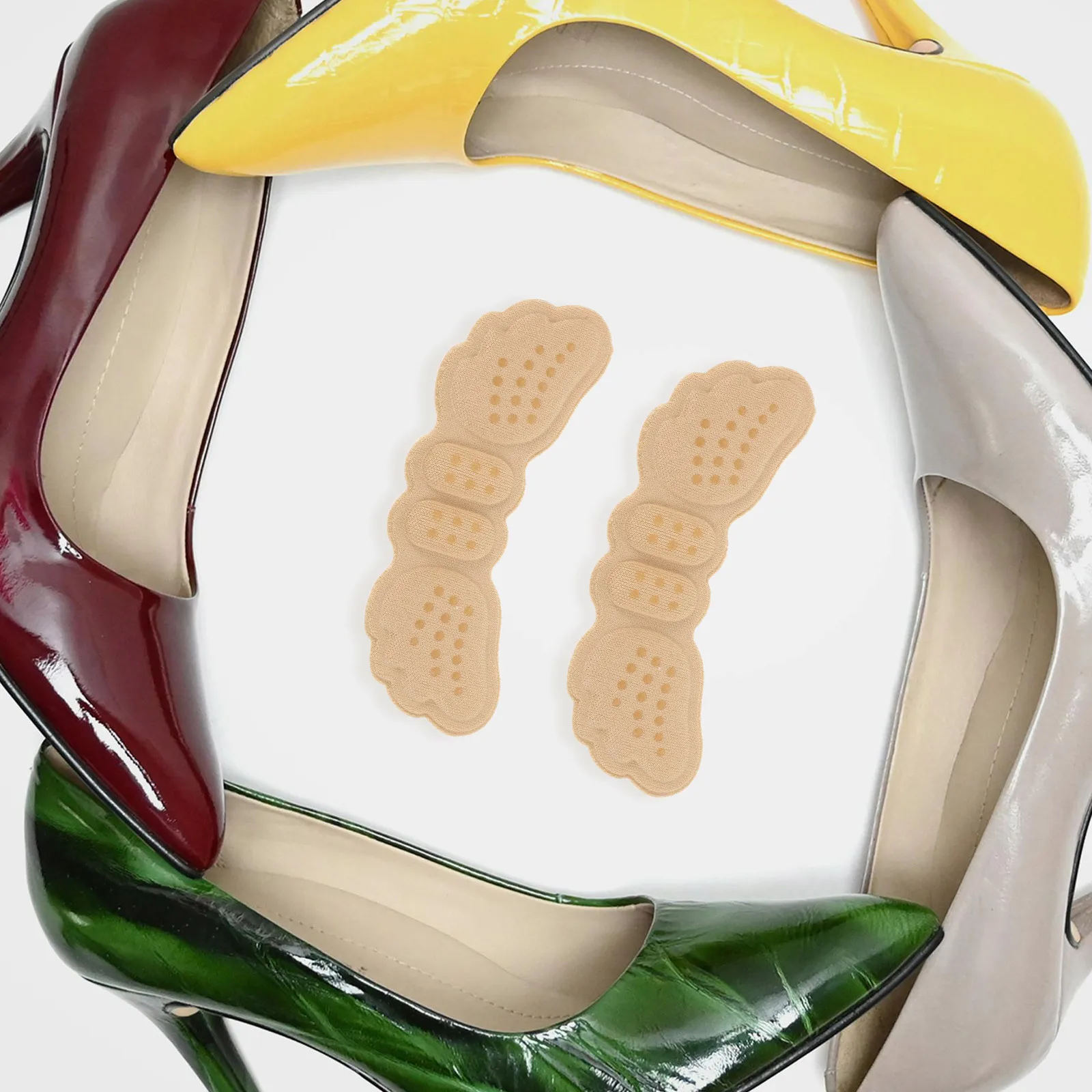 

1Pair Heel Sticker Prevent Slipping Soft Heel Cushion Inserts for High Heels Sneakers Sandals Shoe Fillers Protectors