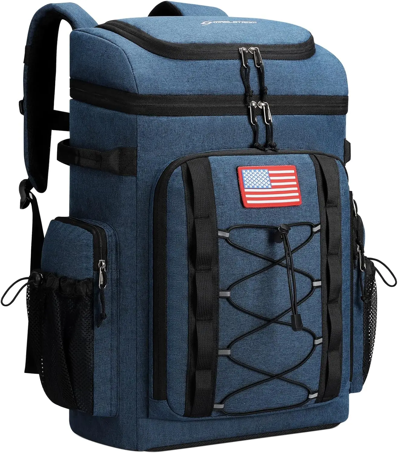 

50-Can Insulated Cooler Backpack, Leakproof Waterproof Large Capacity Lightweight for Outdoor Activities