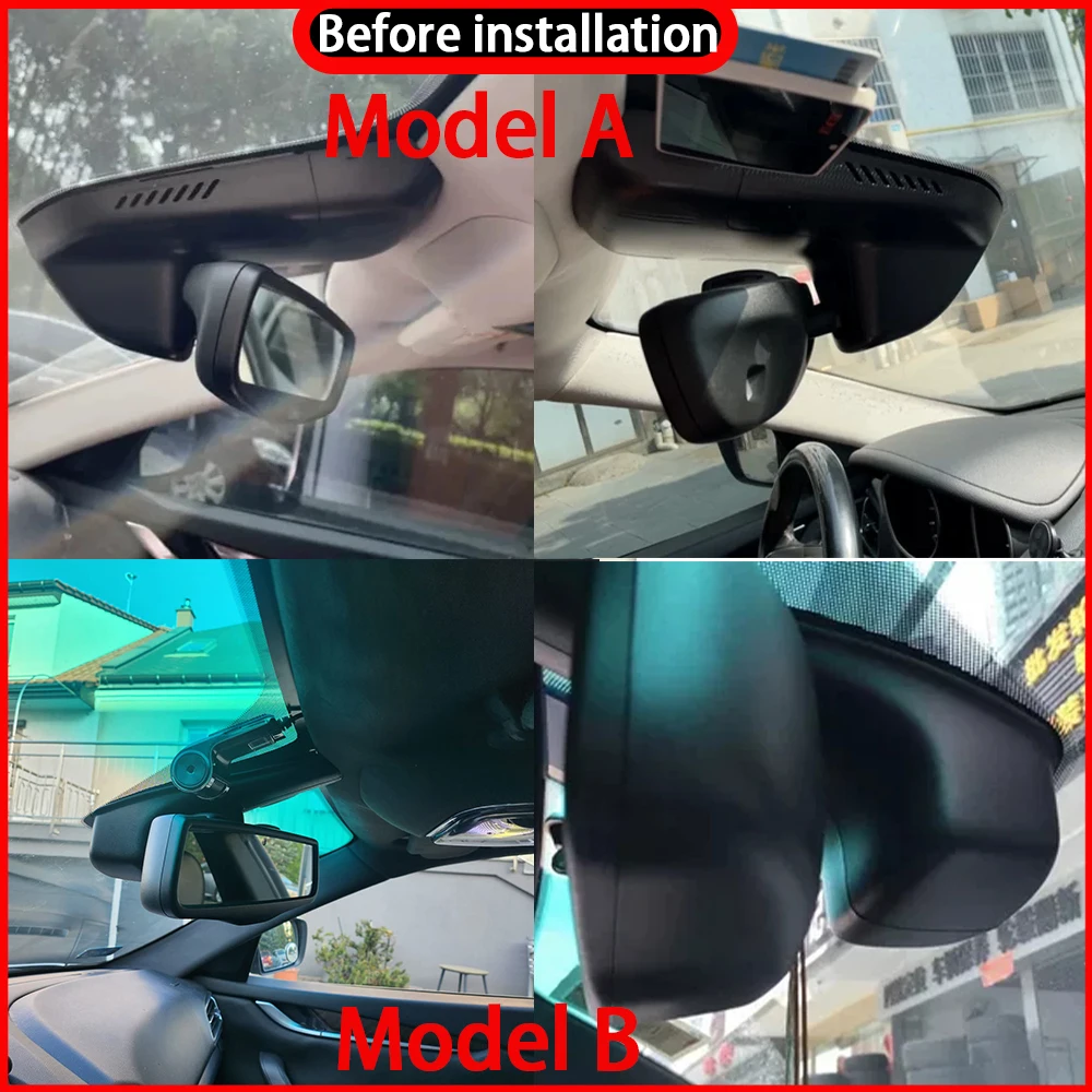 HighCam for Maserati Ghibli M157 2014-2024 4K Wifi 2160P Car DVR Video Recorder Dash Cam Front Rear Camera 170° Wide Angle