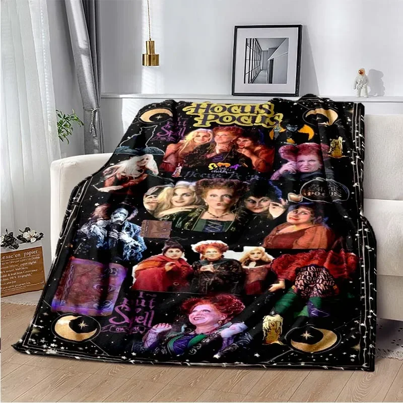 Disney Halloween Heksen Deken Hocus Pocus Print Flanellen Deken Voor Slaapkamer Woonkamers Couch En Huis Gothic Heks Deken Decor