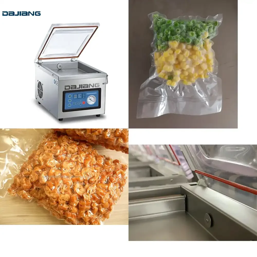 2026 HOT  DZ-260PD for Home Electric Meat Vacuum Packing Machine for Top Table Sealing Fast Food Packaging Film Vacuum Sealer
