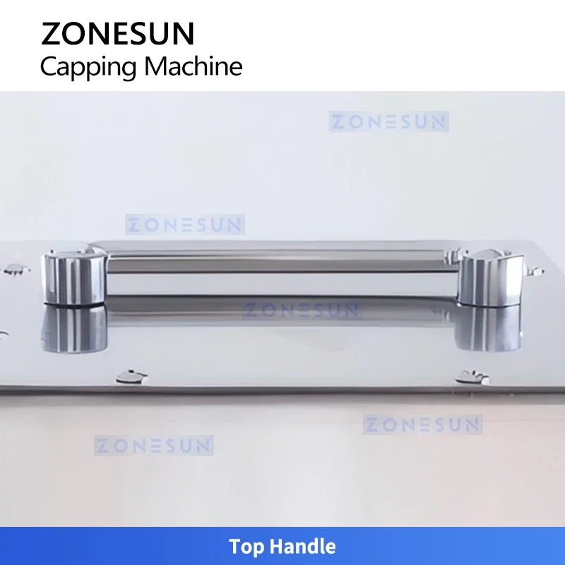 ZONESUN ZS-XG11 Compact Nail Polish Bottle Capping Machine Beauty Product Sealing Machine view 3