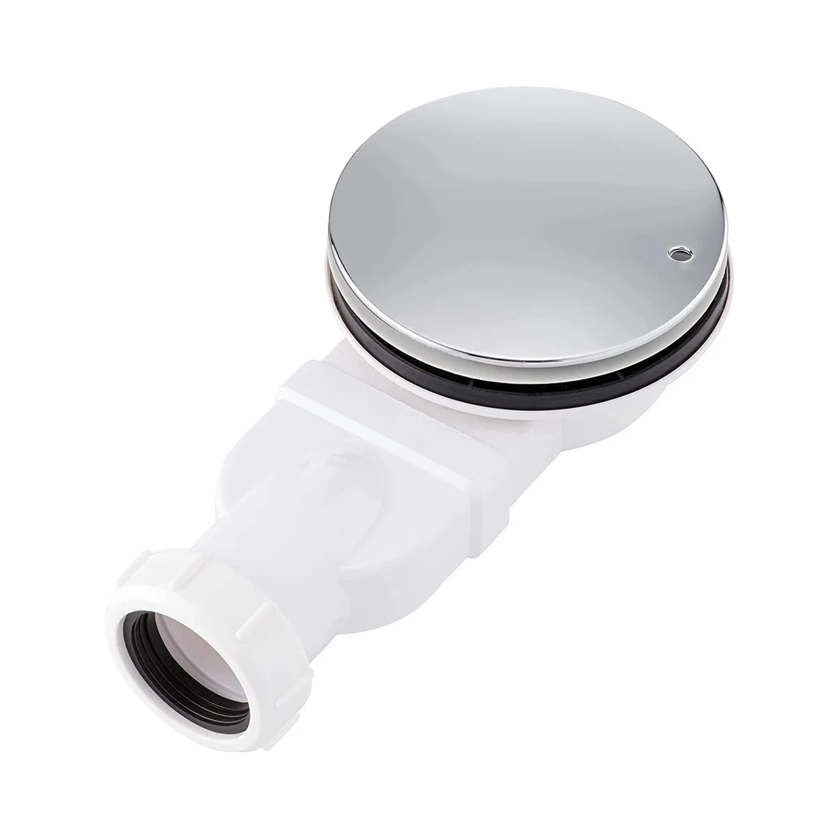 Desagüe de ducha bajo, bandeja de ducha ABS cromada, drenaje delgado de sifón, flujo de agua de 90mm, 36 L/Min, drenaje lateral de trampa