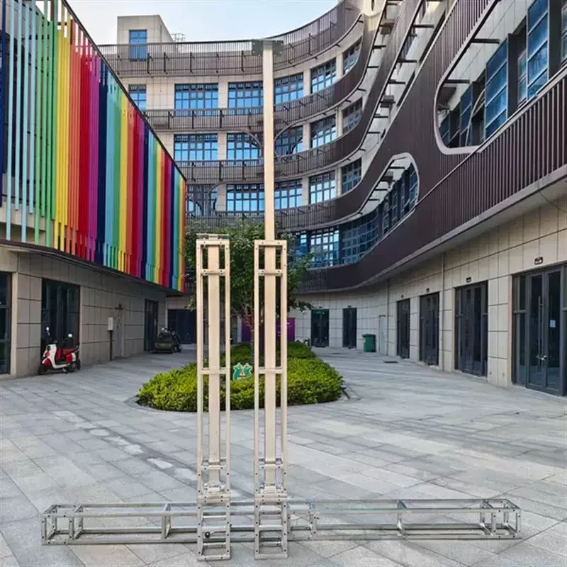 Hand Crank Truss Lifting Support Tower Galvanized Tube Frame For Wedding Stage Background  Advertising Display Installation