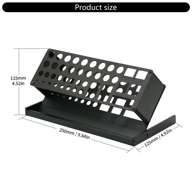 Space Saving Tool Holder Storage Rack For Screwdrivers Pliers Scissors Desktop Workshop Organization Durability Design M4YD