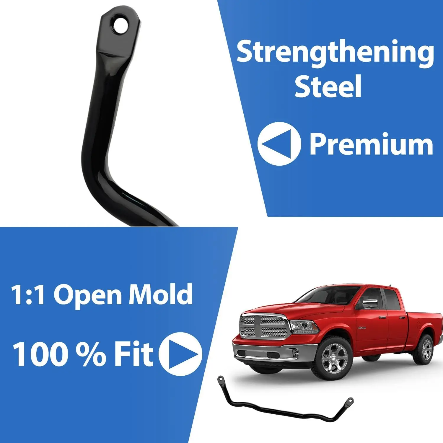 55398938AC Front Suspension Stabilizer Bar for Dodge Ram 1500 4WD 2009-2018, for Ram 1500 Classic 2019-2022 4WD