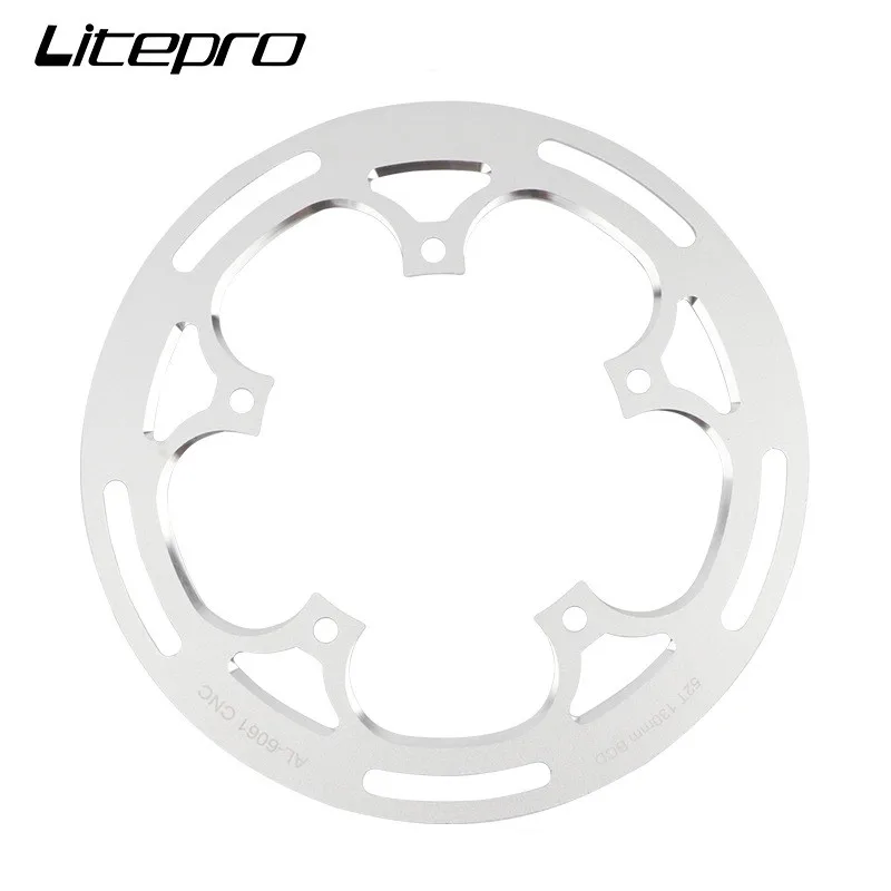 Liteproelite Bicycle Chainwheel Protector 52T 53T 54T Chainwheel Guard Plate For 130BCD Crank Sprocket