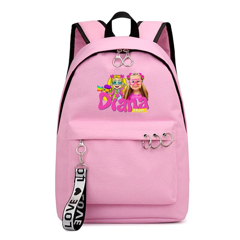 Diana e Roma Show Zaino Nuovo stile Cartoon Kids Borsa per bambini Zaino per ragazzi e ragazze Zaino a tracolla