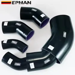 EPMAN Black Silicone Hose 45 Degree Elbow Reducer Pipe Hose For Seat 38/41/45/48/51/54/57/60/63mm EP-SS45RS
