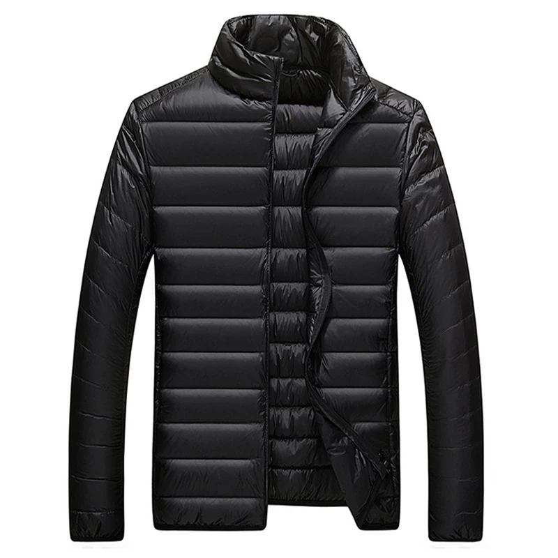 Autumn Winter Ultra Light White Duck Down Jacket Men Women Foldable Packable Short Puffer Coat Winter Warm Lightweight Outwear