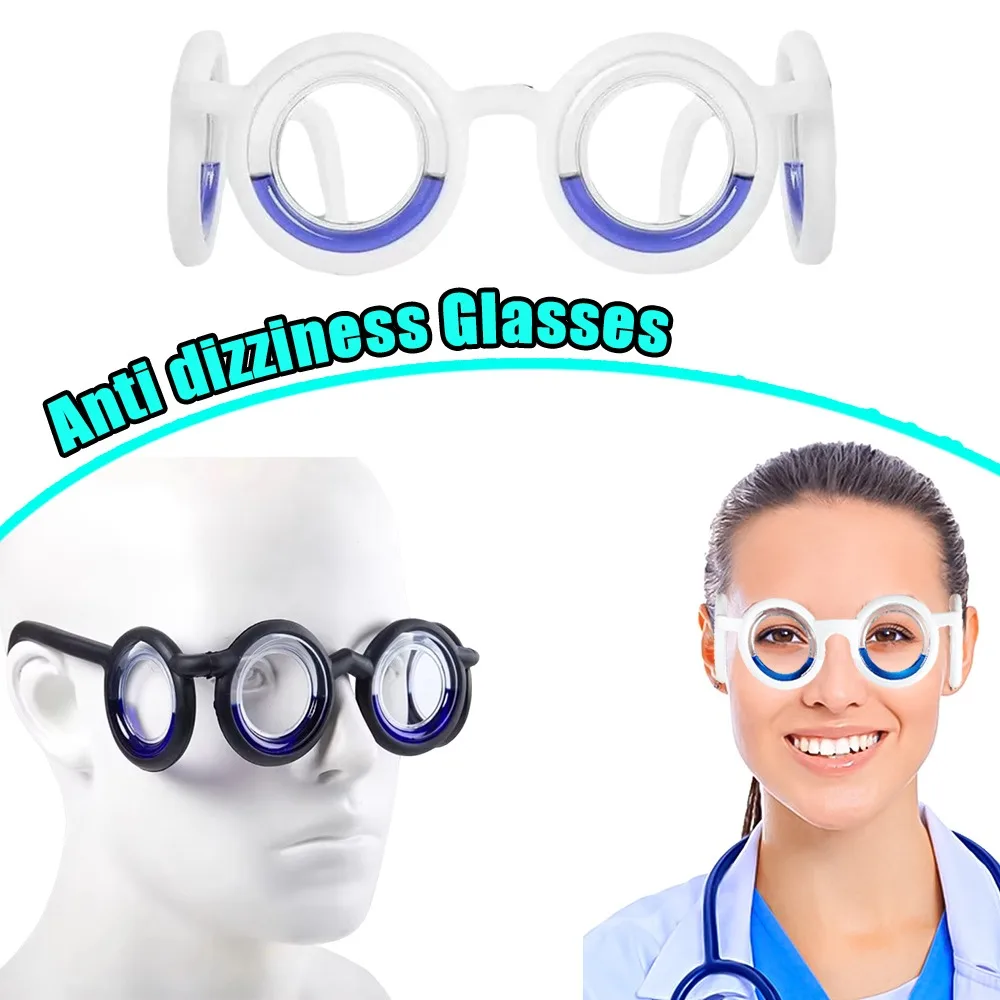Natural Nausea Relief Glasses Portable Anti Dizziness Black Motion Sickness Glasses Stylish Frame For Car Plane Boat VR Gaming