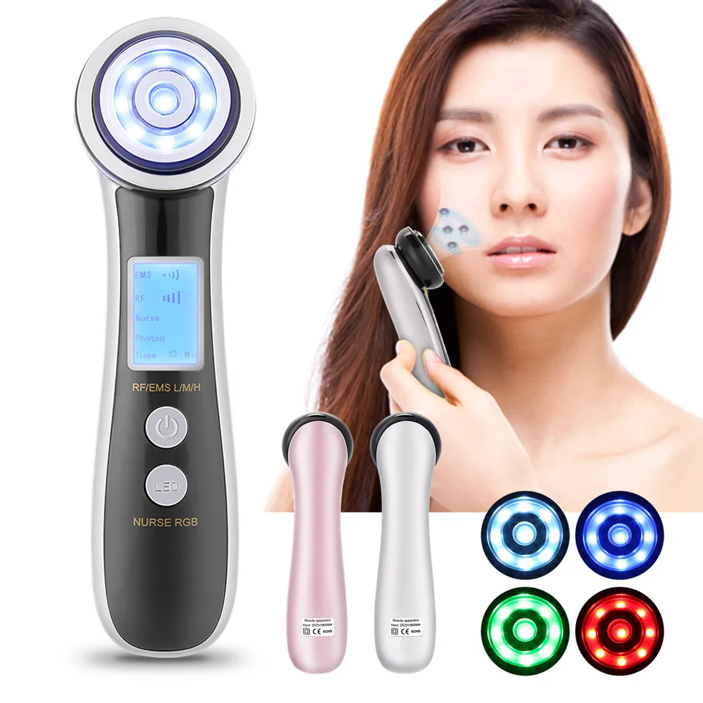 

New 4-IN-1 Photon Therapy EMS Microvibration Beauty Machine Wrinkle Removal Face Lifting Skin Care Device Face Massage Machine
