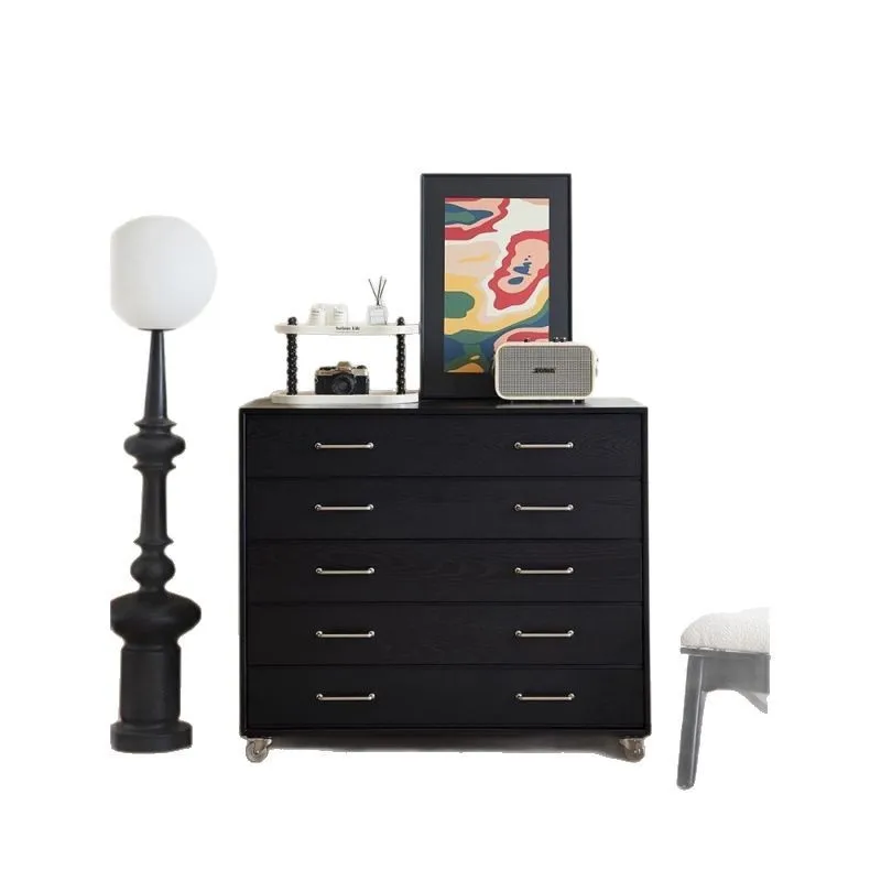 

Medieval chest living room storage cabinet, living room stand cabinet, retro solid wood drawer , bedroom locker