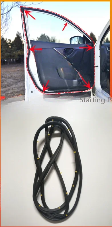 

Suitable for s-cross [door seal] rubber strip door opening waterproof soundproof trunk