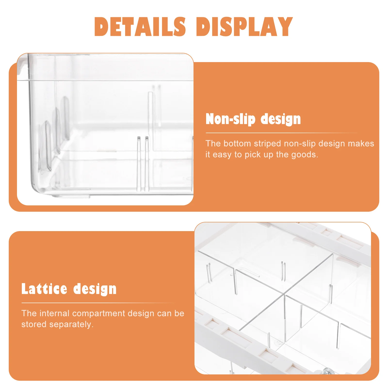 

1Pcs Transparent Pet Refrigerator Storage Box Large Capacity Fridge Organizer Vegetable Preservation Eco Friendly ABS Iron