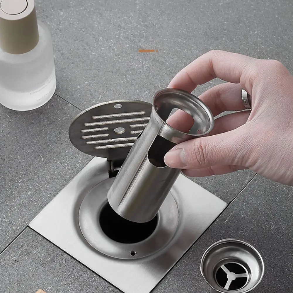 High Quality 304 Stainless Steel Floor Drain Lockable Waste Grate For Prison Hospital Restroom Odor Prevention