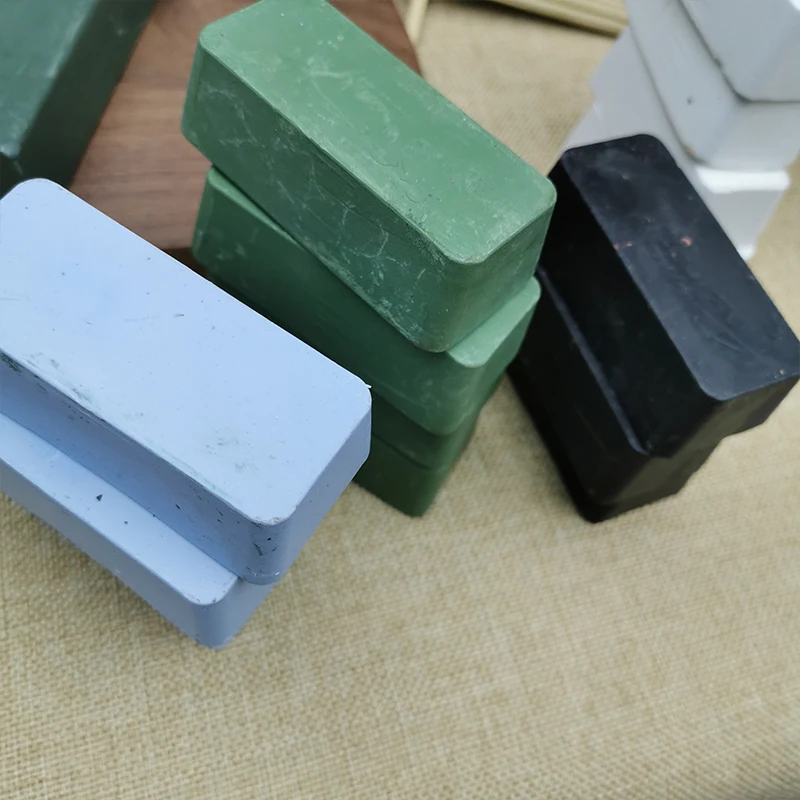 Solid Metal Polishing Wax Paste Set Stainless Steel Abrasive Blocks for Decontamination Scratch Repair Metal Surface Restoration