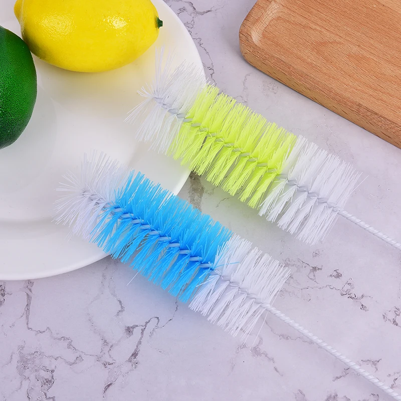 1pcs Random Color Portable Long Handle Bottle Cleaning Brush Cup Baby Bottle Cleaning Brush Washing Up