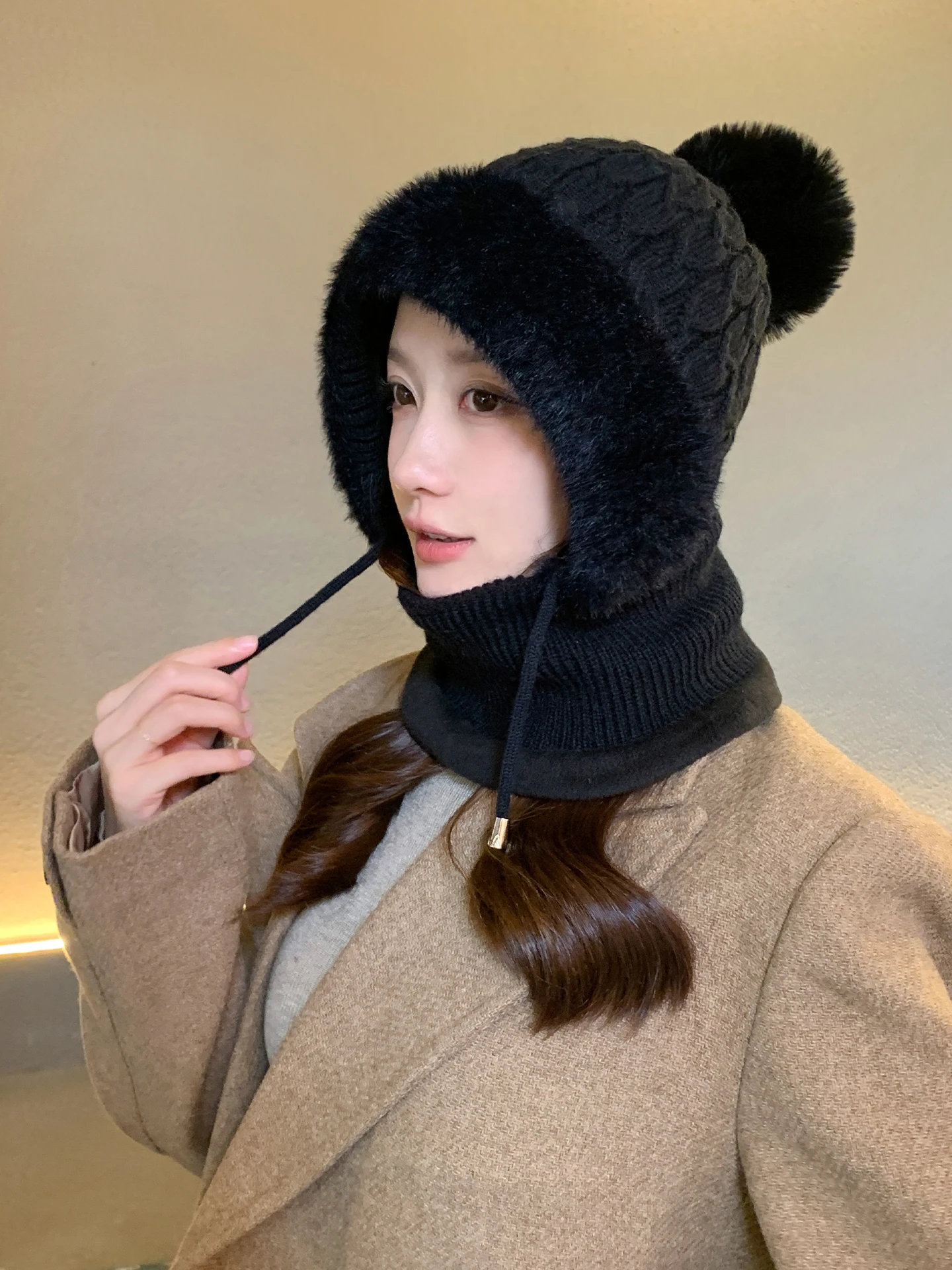 feminino-malha-fce-forrado-orelha-mais-quente-com-capuz-cachecol-mascara-conjunto-thiened-inverno-ciclismo-bone-aconchegante-quente-poliester-chapeu