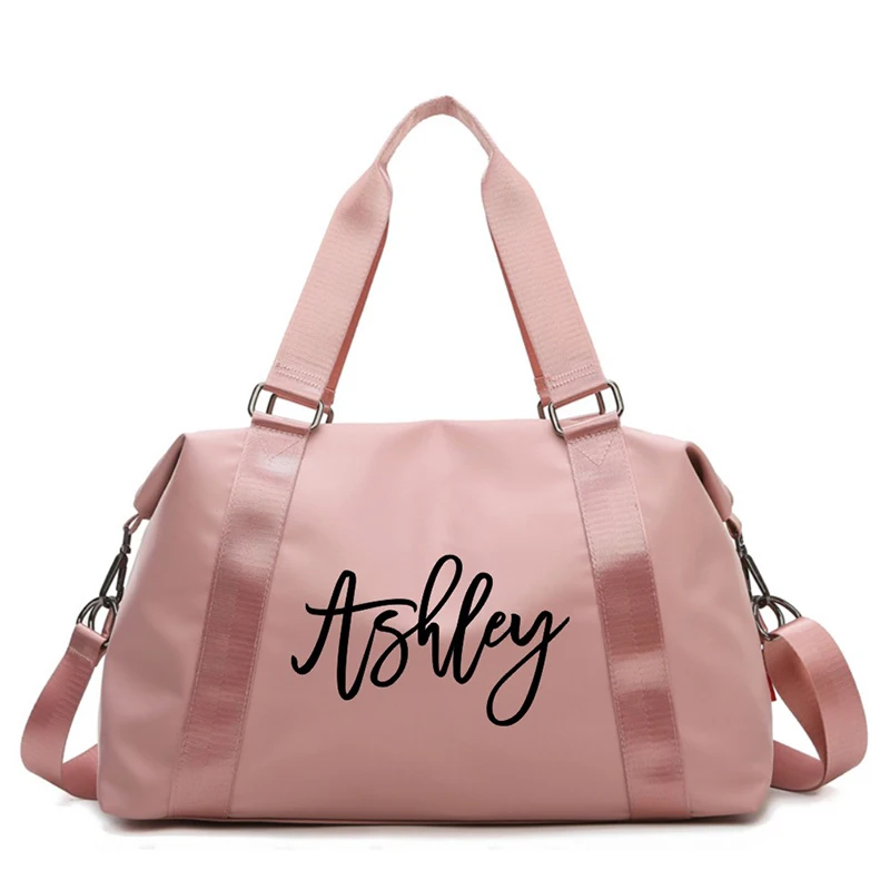 Personalized Bridesmaids Duffle Travel Bag Overnight Dance Birthday Gifts for Her Bridal Shower Monogrammed Weekender Duffle Bag