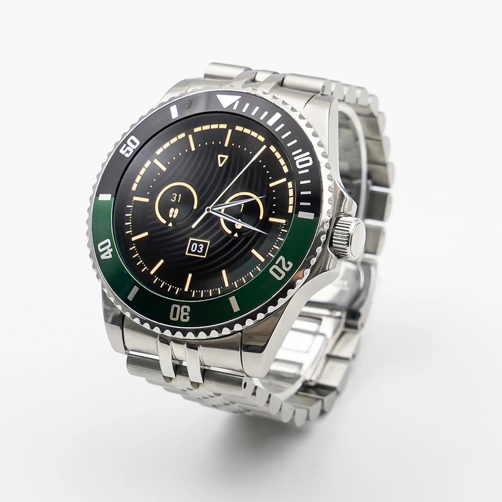 TJXL-2025 H66 Relojes Smartwatch 1.19 polegadas Tela Amoled BT Chamada Freqüência Cardíaca ChatGPT Rastreador de Fitness Homens Clássico Relógio Inteligente