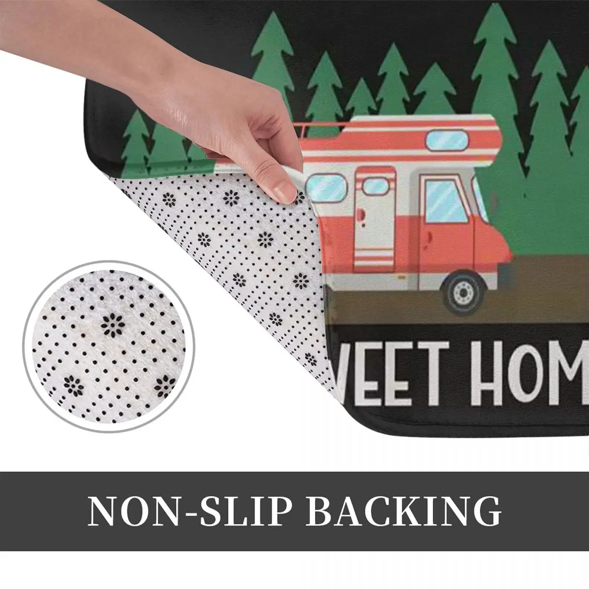 Motorhome rv acampamento camper antiderrapante capacho tapete antidesgaste para entrada da cozinha casa varanda footpad esteiras