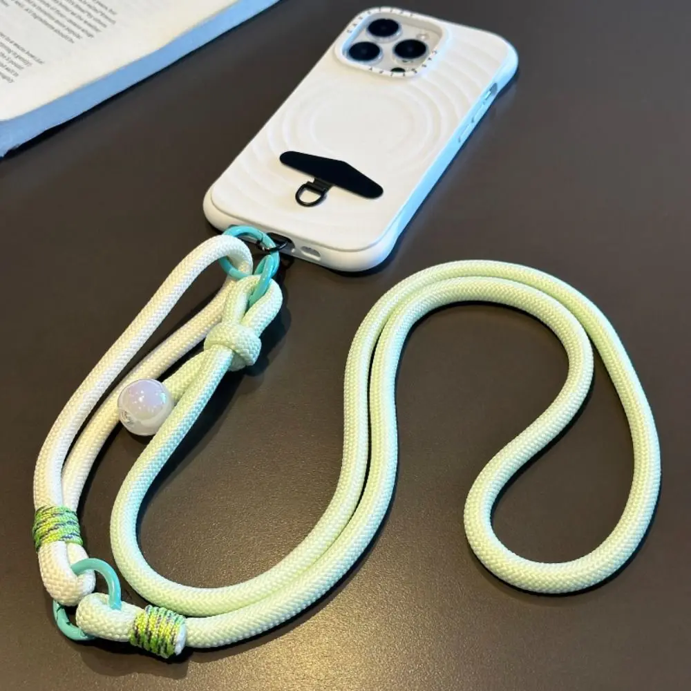 Chain Rope Mobile Phone Back Clip Holder Back Clamp Rope Endant Decor Phone Back Clip Bracket 2 in 1 Adjustable