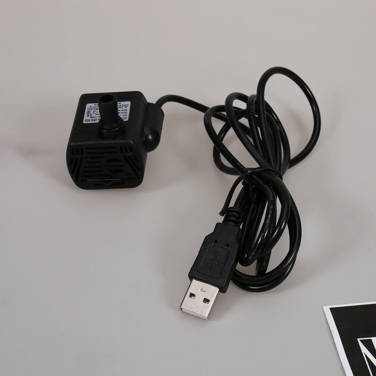 

USB-1020 3.5V-9V 3W Submersible Water Pump Black 8mm Outlet 14x15x1 Inch Durable Hard Plastic Aquarium Fountain Fish Tank