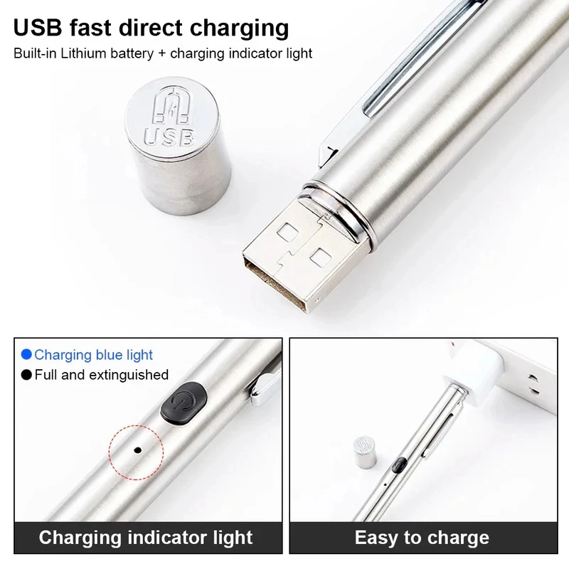 365 UV Wood Lamp Pet Fungus Detection Flashlight, Ultraviolet Black Light for Cat Ringworm Skin Check Waterproof Veterinary Tool