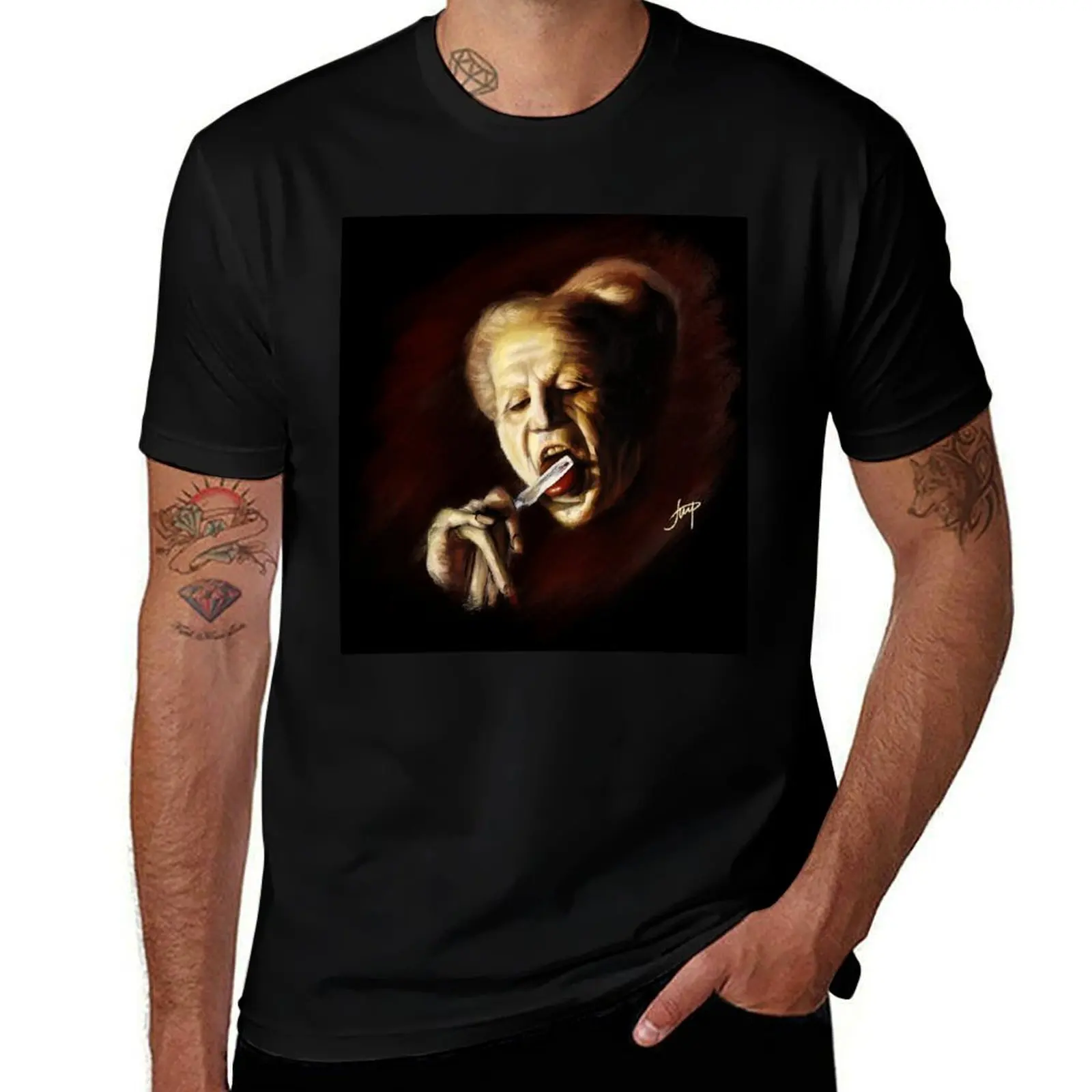 

Copy of Dracula, Gary Oldman, Oil Painting, black T-Shirt Breathable Gym Short Sleeve T-Shirt