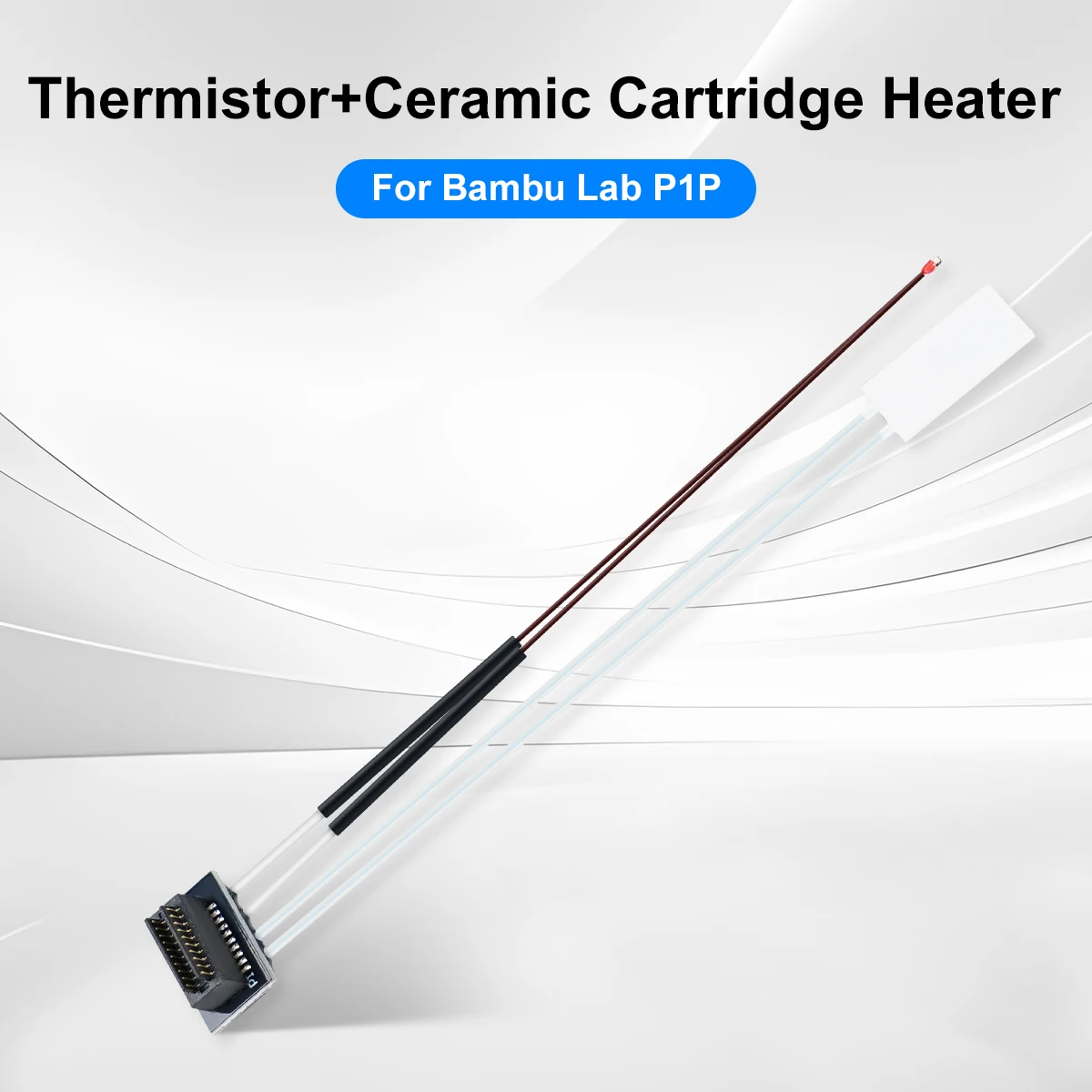 For Bambulab X1 P1S Thermistor Bambu Lab A1 A1mini Heater 24v 48/60/80w Caremic Heater Temperature Sensor 350℃ 3D Printer Parts