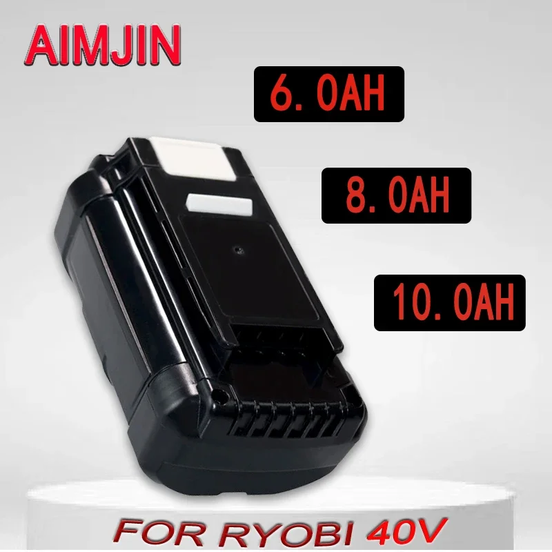 

40V 6.0/8.0/10.0Ah Li-ion Battery OP40401 OP4050A for Ryobi OP4050 RY40502 RY40200 RY40400 Power Tools Replacement Battery