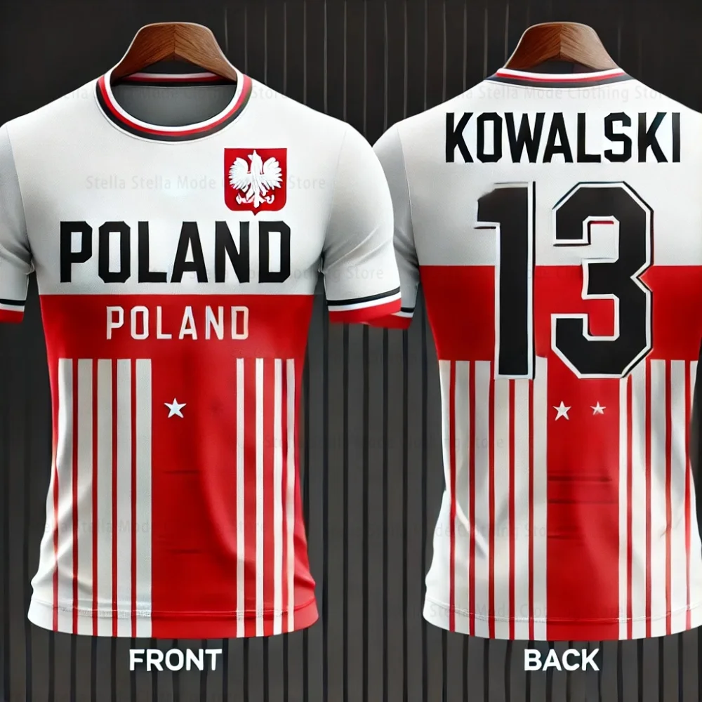 

Men Women Kids 2025 July New Poland Summer T-Shirts Comfort Fit Fashion Tees Ideal For Vacation And Summer Adventures